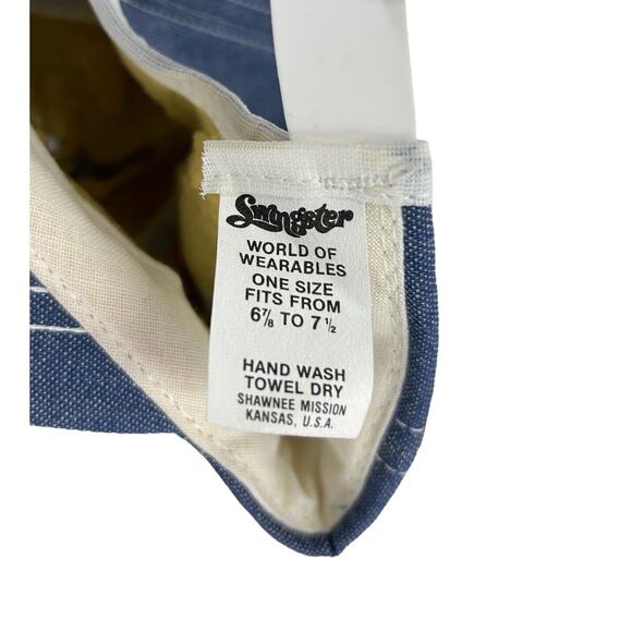 Vintage Denim Dayton Tires Patch Jean Snapback Hat by Swingster - Picture 5 of 5